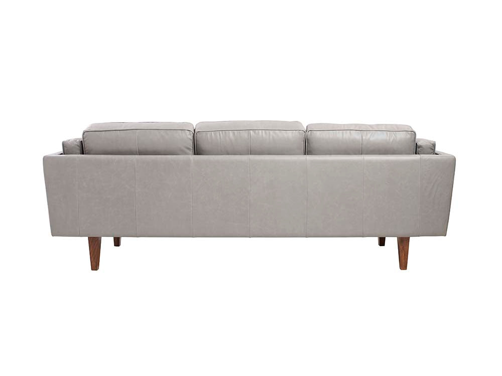 Brooklyn 3 Seater Sofa, Grey Leather