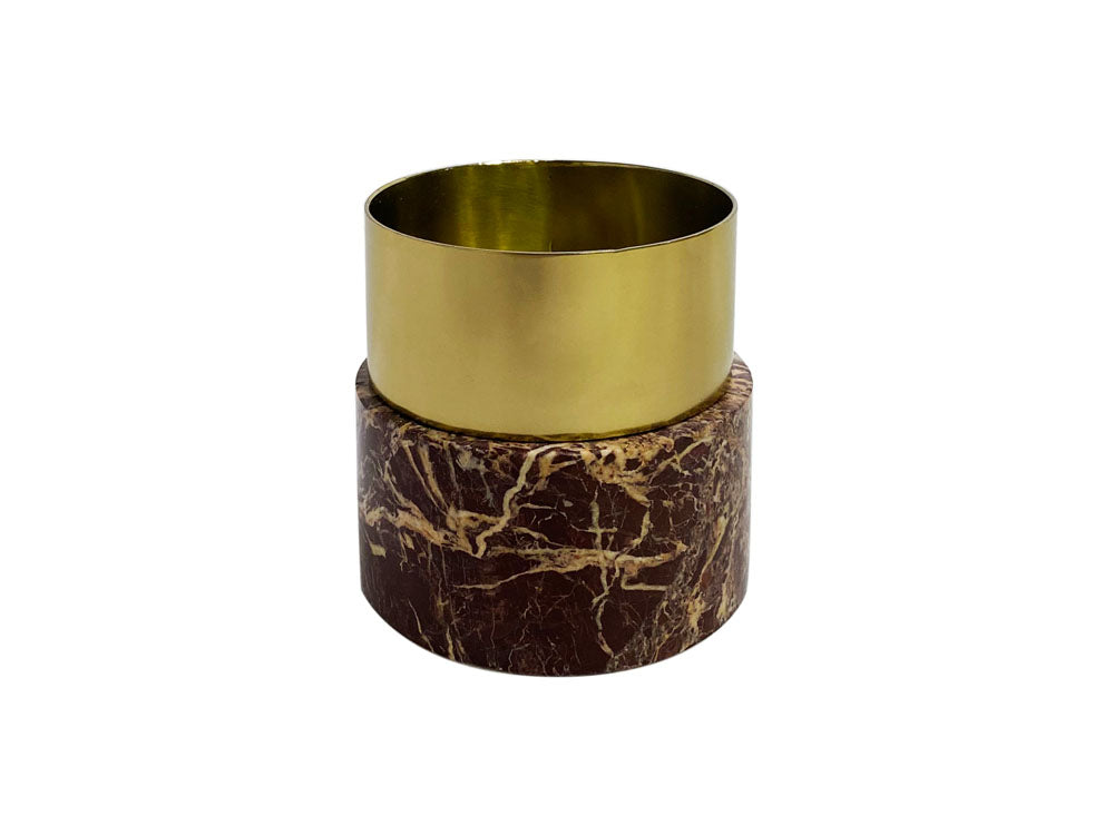 Unity Candle Holder, Brown Marble
