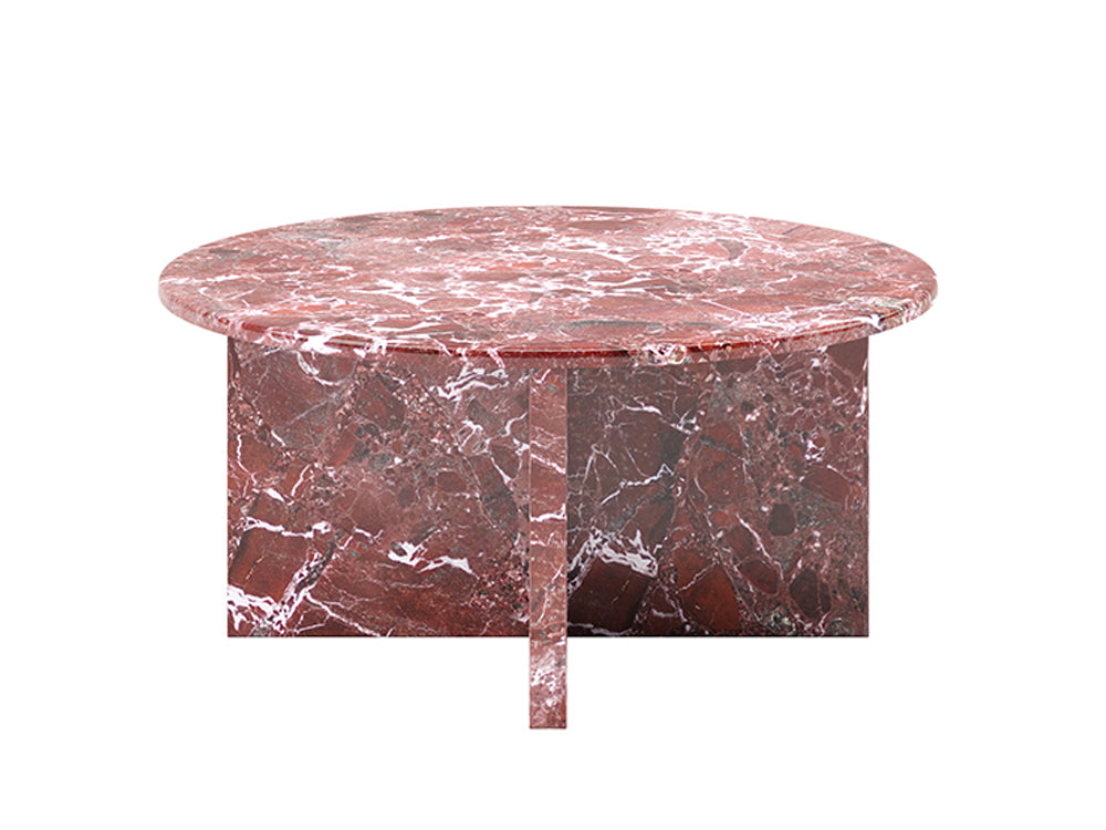 Gianni Marble Coffee Table, Violet Red
