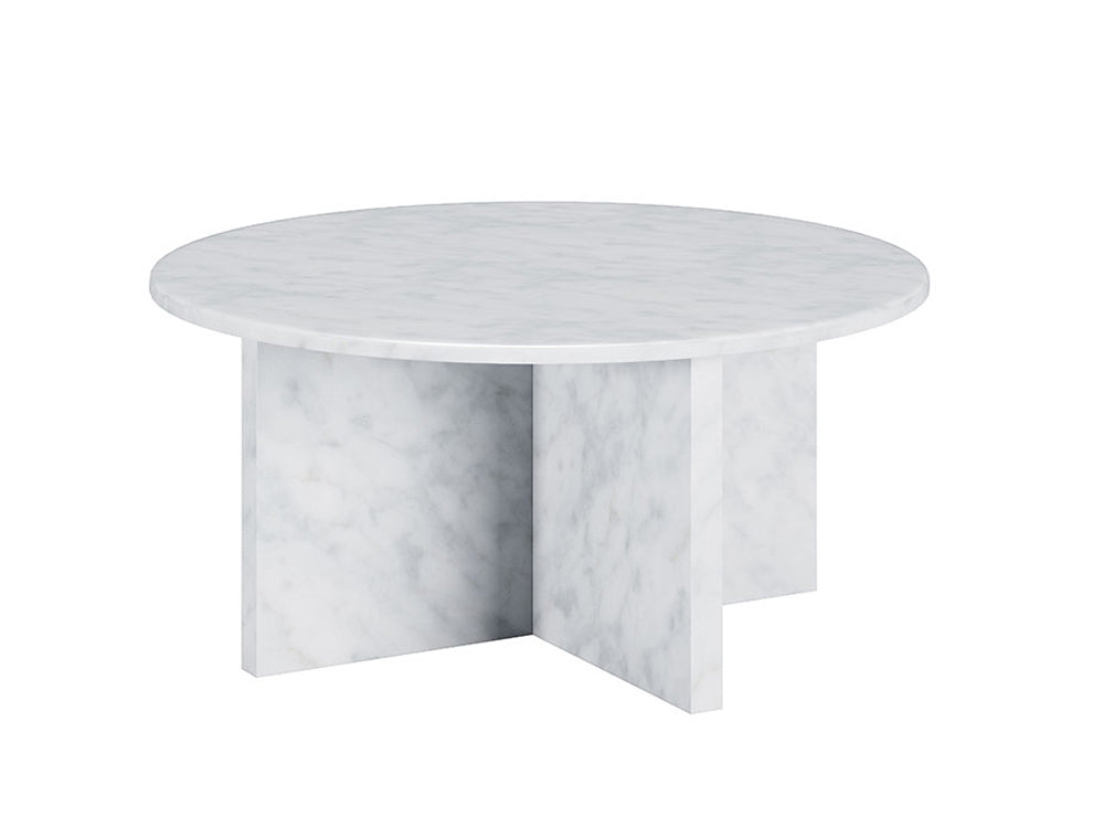 Gianni Marble Coffee Table, White