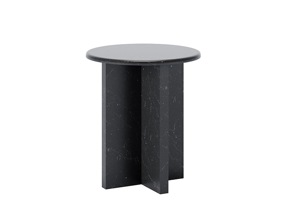 Gianni Marble Side Table, Black