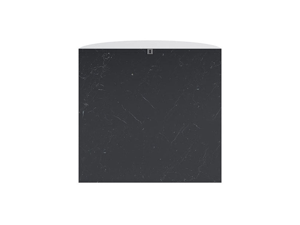 Gianni Marble Console, Shiny Black Marble