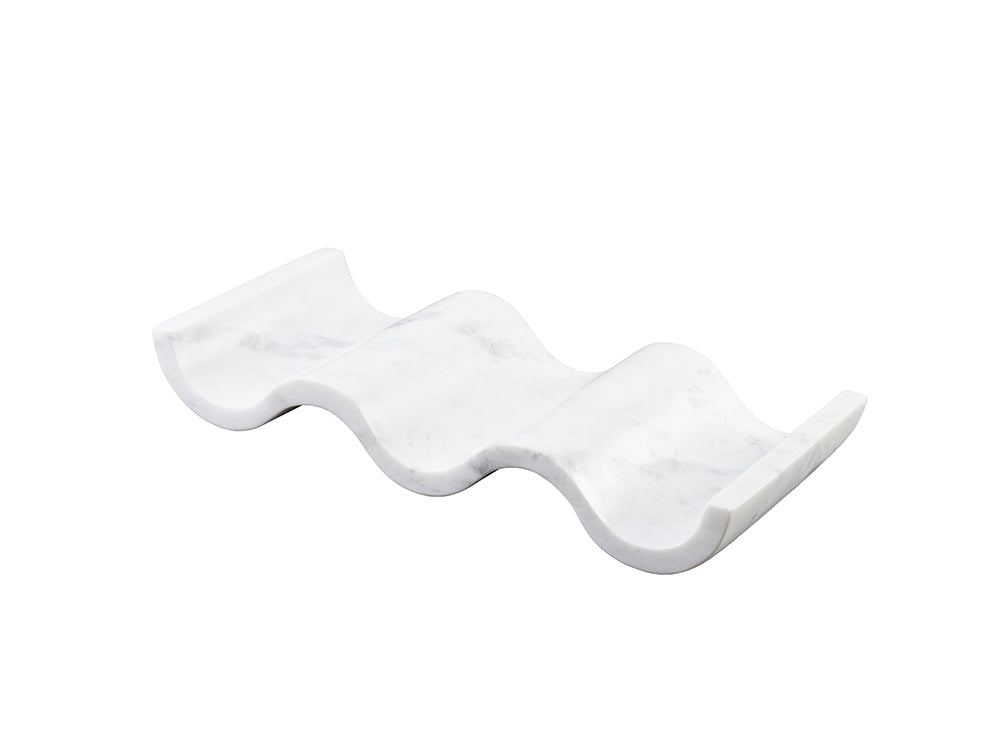 staccato Bottle Holder, White Marble