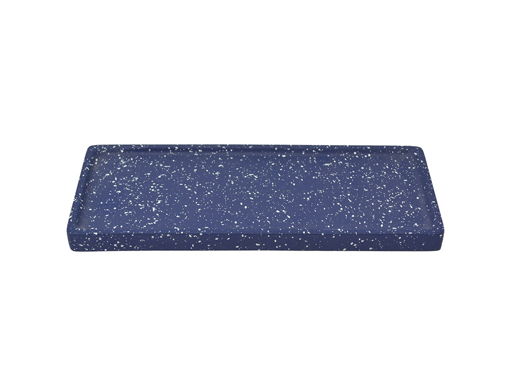 Terrazzo Tray, Blue Ink S