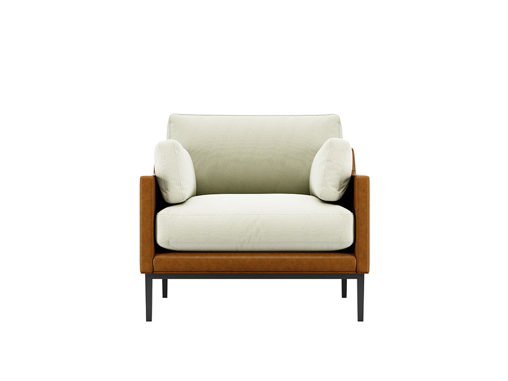 Carmen Armchair,Parrot Maple & White Oat cushion