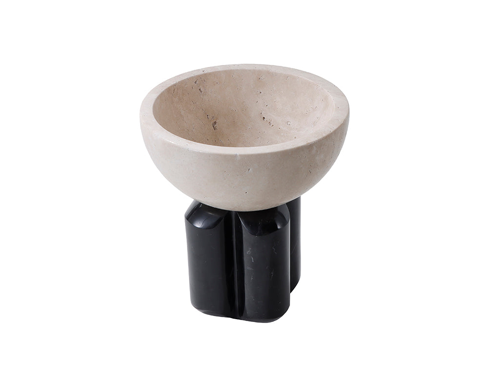 Travertine & Marble Display Bowl, Large