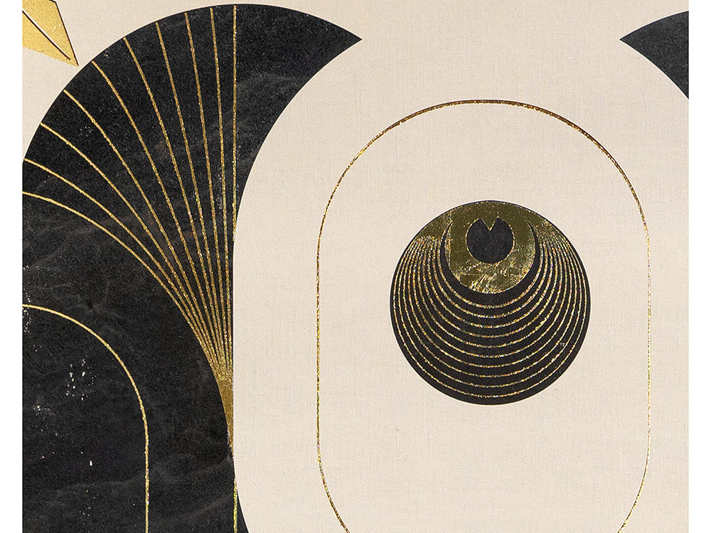 Graphical Gold and Black I