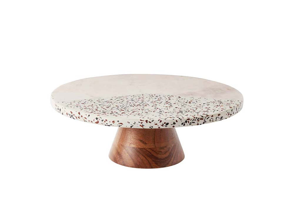 Livvi Terrazzo Foot CakeStand
