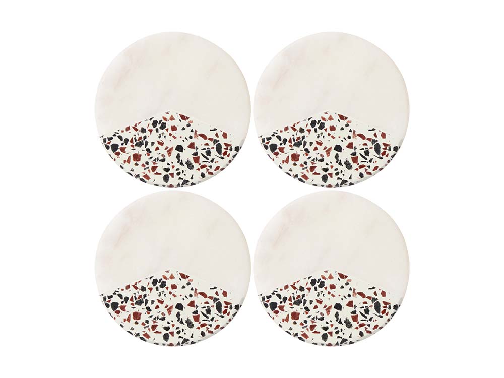 Livvi Terrazzo Coaster 4 pcs set