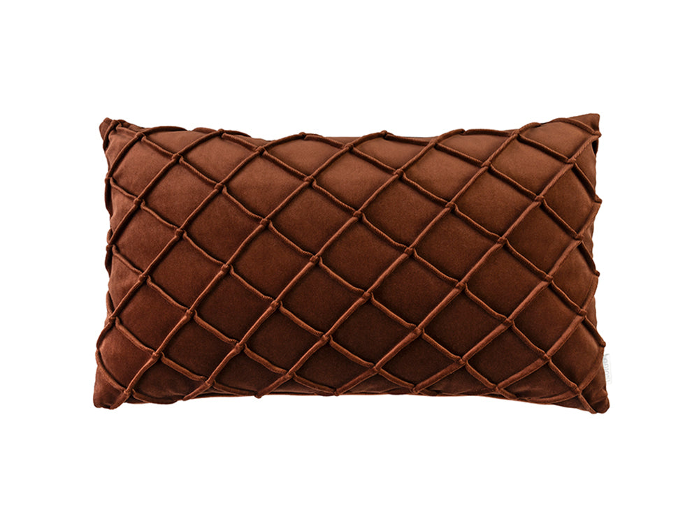 Nokkas Velvet Cushion Cover ,Choco 50x30cm