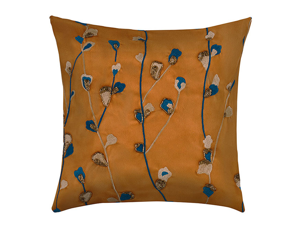 Blossom Velvet Cushion Cover , Bronze