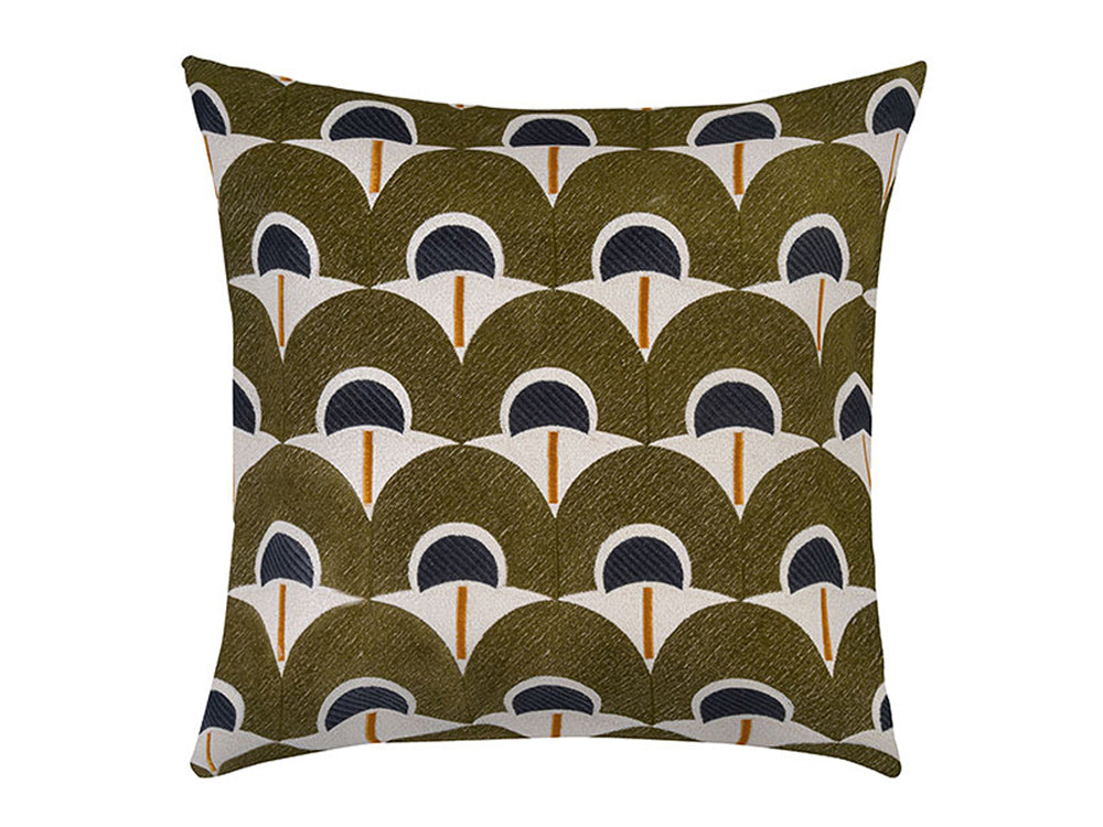 Camber Cushion Cover , Green 50x50cm