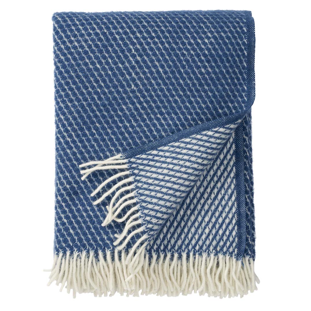 Velvet Woven Wool Throw Petrol