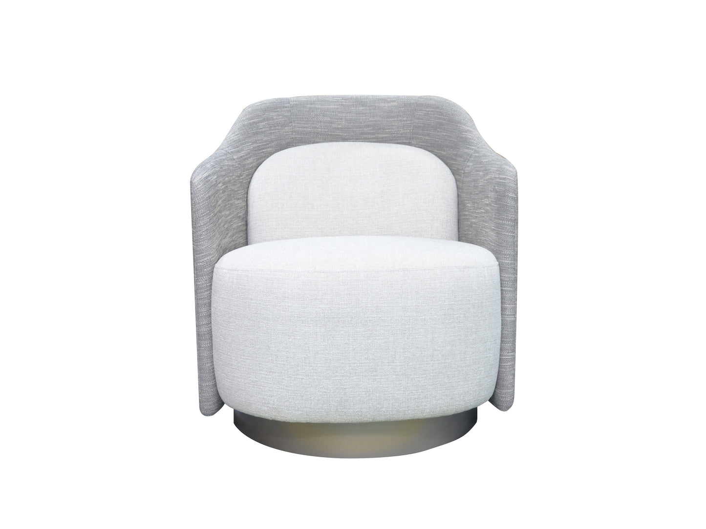 Deneb Swivel Chair, 2 Tone Grey
