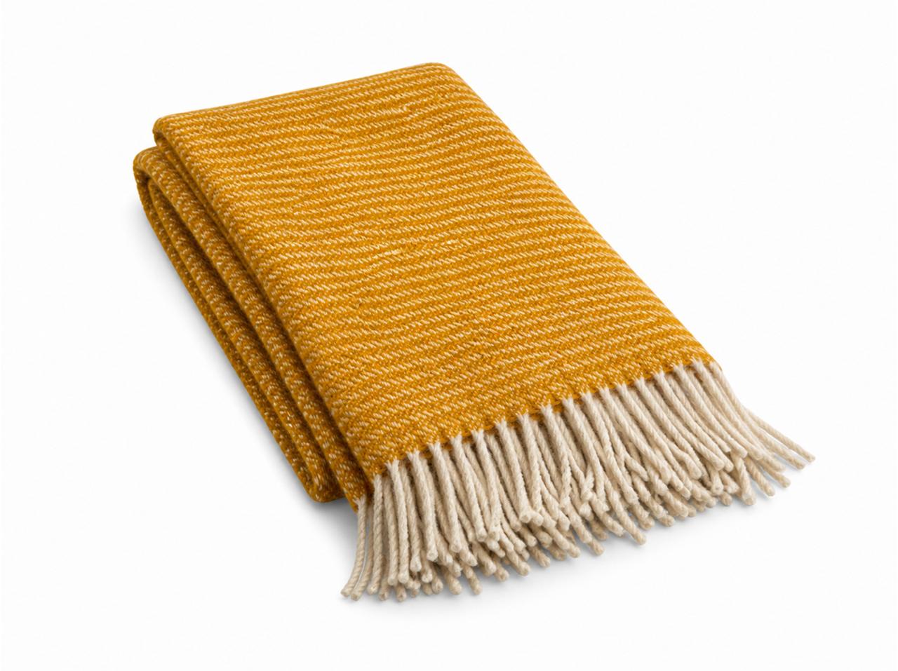 Ralph Eco Lamb Throw Mustard