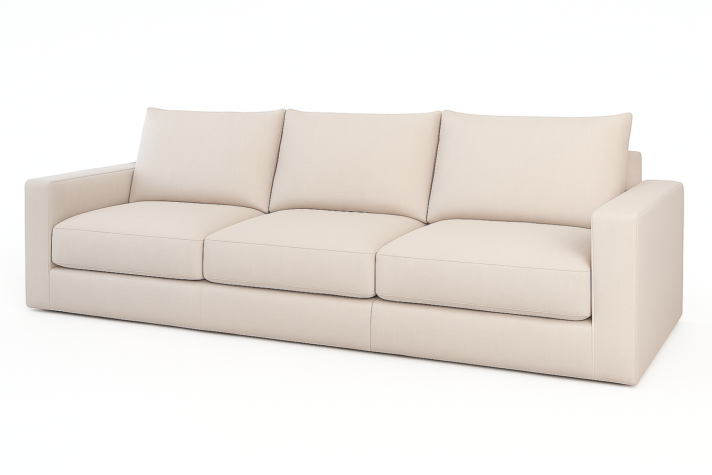 Basel 3 Seat Sofa, Dover Oat