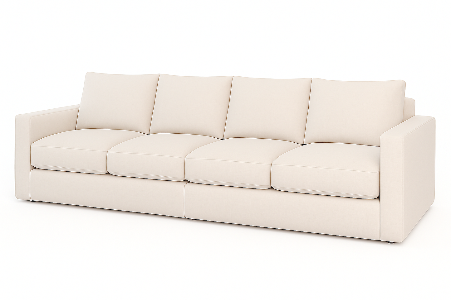 Basel 4 Seat Sofa, Dover Oat
