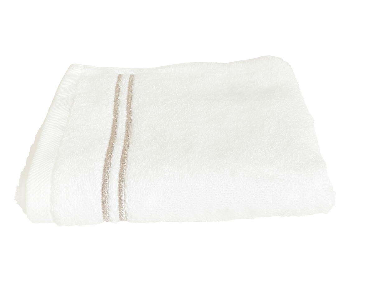 Cotton Hand Towel, Silver embroidery