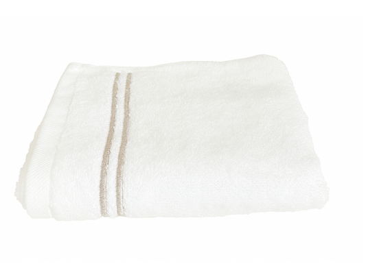 Cotton Hand Towel, Silver embroidery