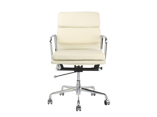 Eames Office Chair, Beige Leather