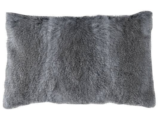 Plush Fur Cushion Cover, Grey 50x30cm