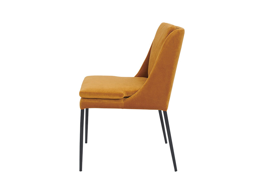 Vincci Chair, Ochre Velvet