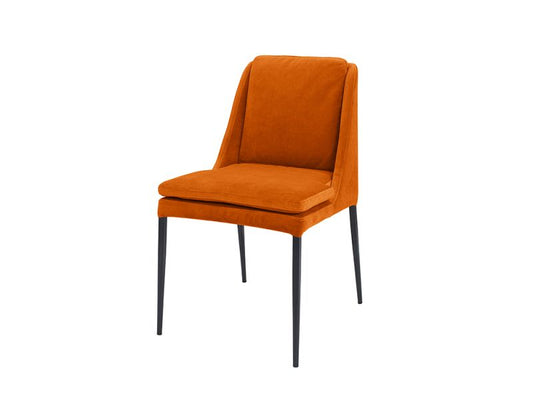 Vincci Chair, Orange Velvet