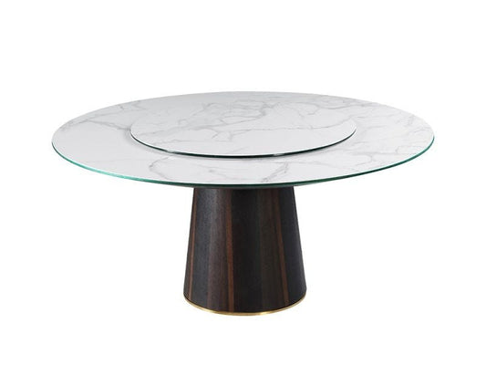 Roma Dining Table with Lazy Suzan