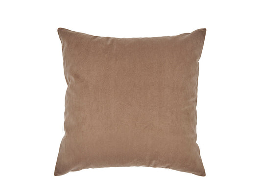 Taupe Velvet Cushion Cover, 50x50cm