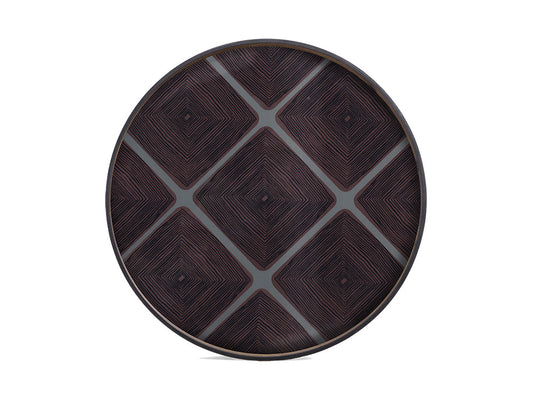 Slate Linear Round Tray, 92cm