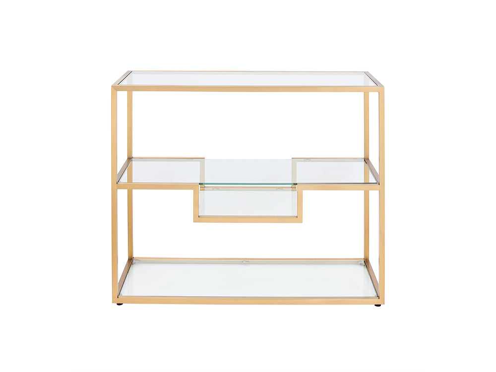 Podium Console Table, Gold