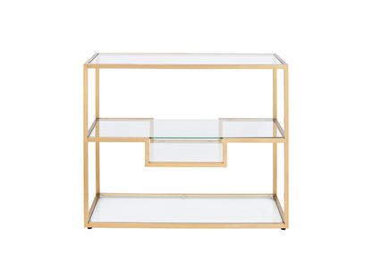 Podium Console Table, Gold