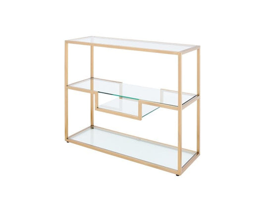 Podium Console Table, Gold