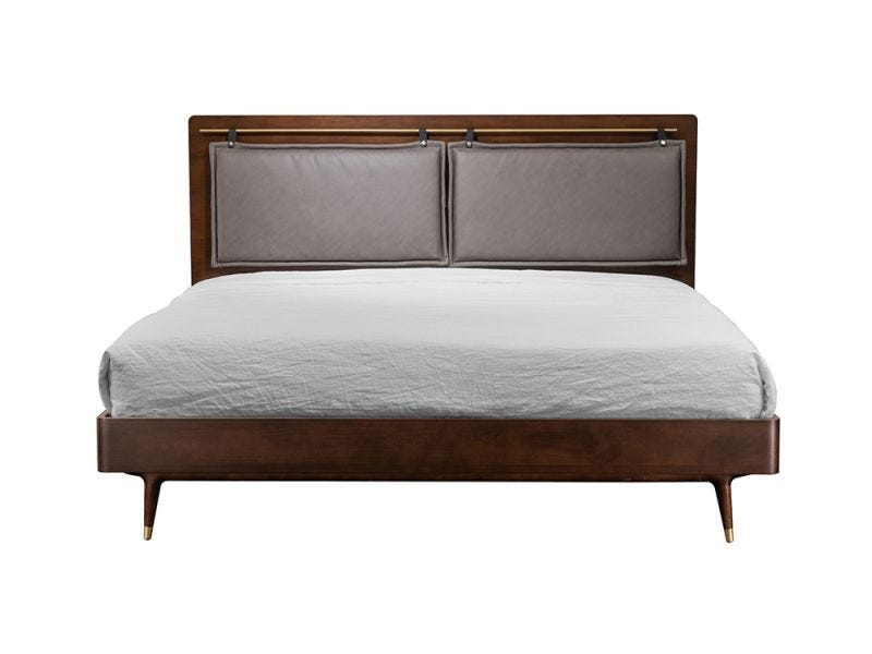 Dean Upholstered Queen Bed, Brown