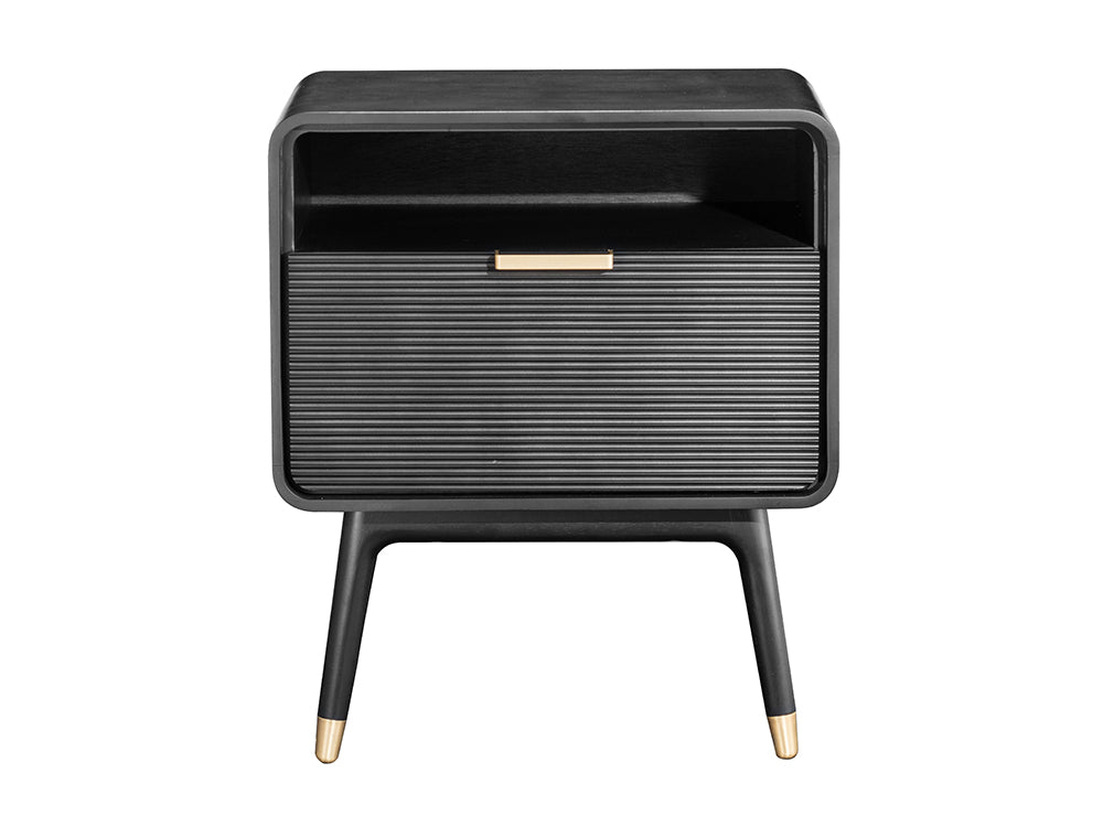 Dean Bedside Table, Black