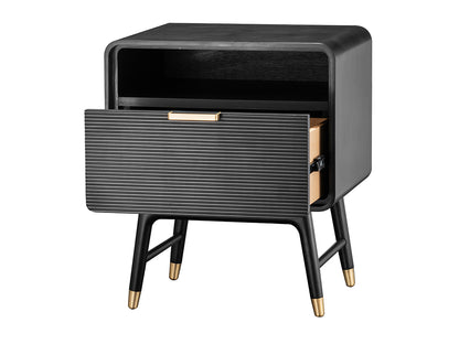 Dean Bedside Table, Black