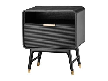 Dean Bedside Table, Black