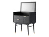 Dean Vanity Dresser with Mirror, Black