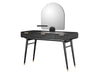 Dean Vanity Desk With Mirror, Black