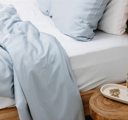 Bamboo Bedding Set Mediterranean Blue