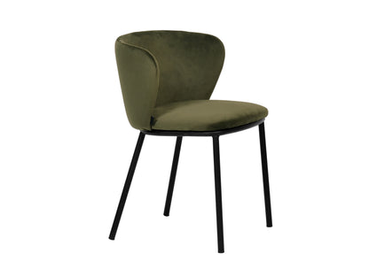 Lotte Dining Chair, Moss Green