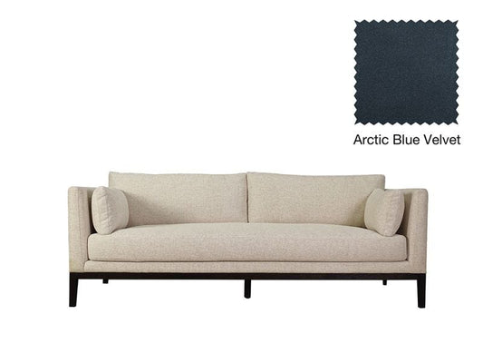 Vancouver 3 Seat Sofa, Arctic Blue Velvet