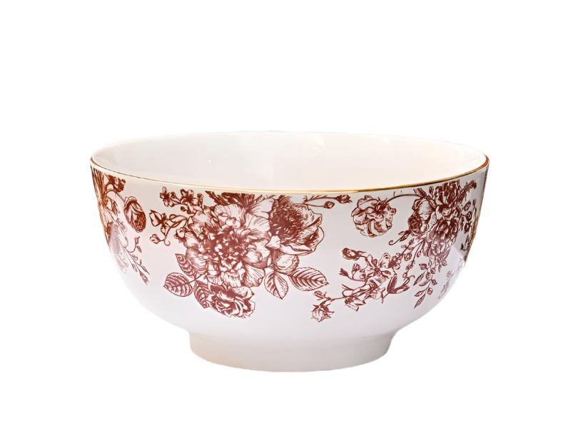 Flora Cereal Bowl, Red 15cm