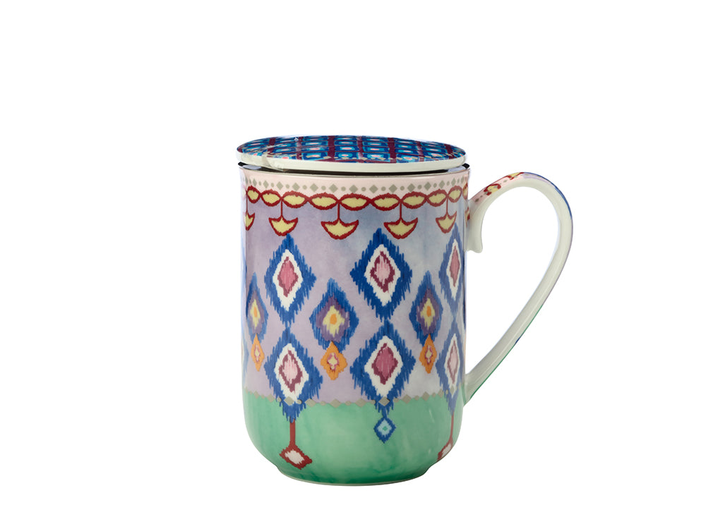 Zanzibar Lidded Mug with Infuser, 340ml
