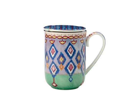 Zanzibar Lidded Mug with Infuser, 340ml