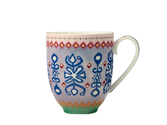 Zanzibar Coupe Mug, Ikat 440ml