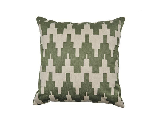 Pixel Zigzag Cushion Cover, Moss 50x50cm