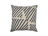 Zeni Strip Cushion Cover, Grey 50x50cm