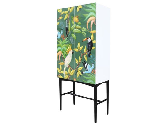 Tropical Birds Cabinet
