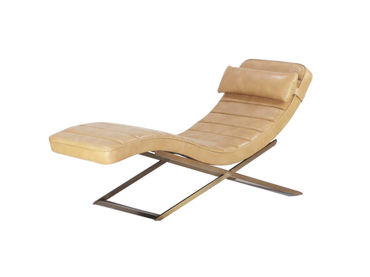 Coachella Chaise, Peanut Leather